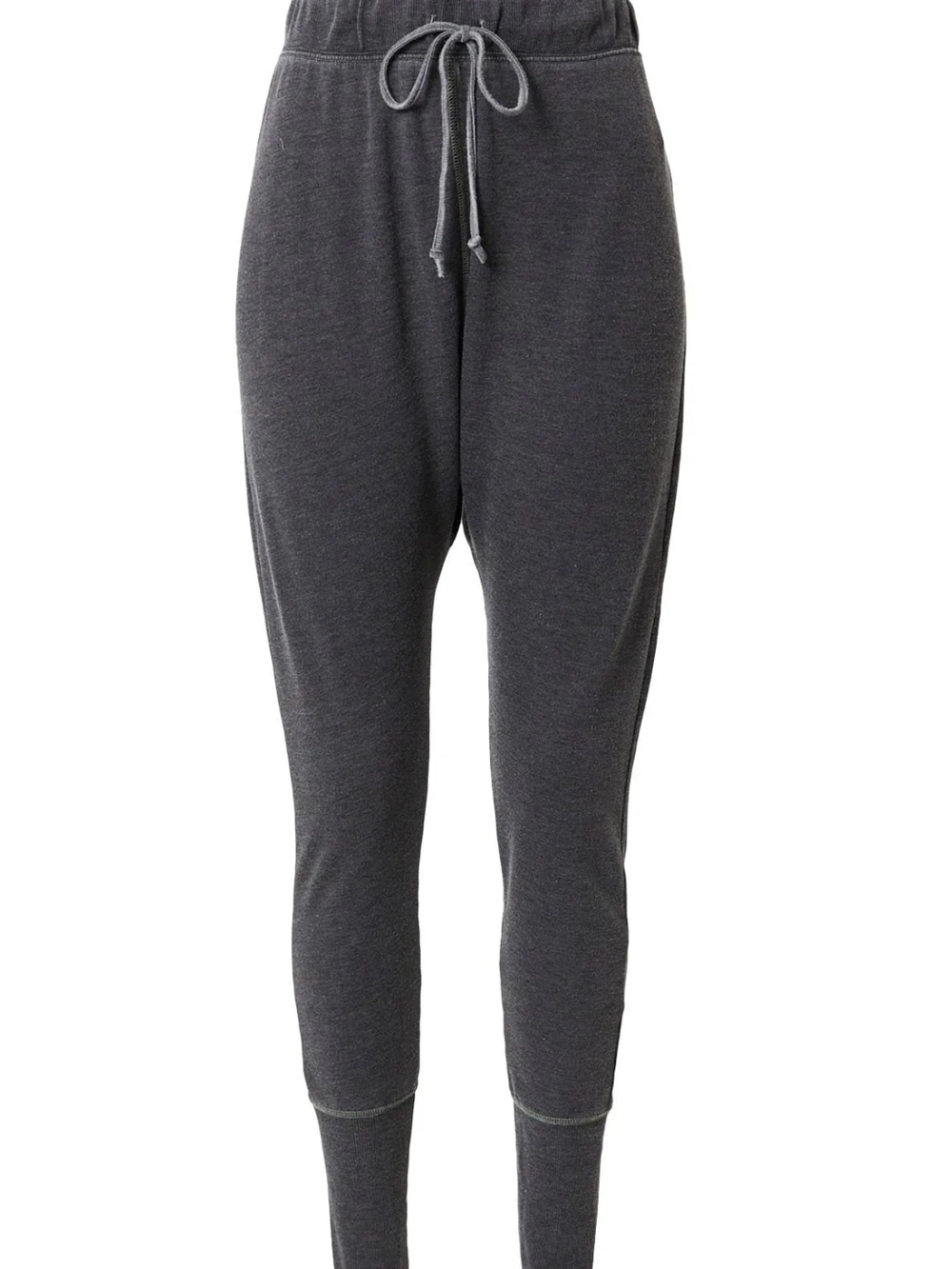 Free People Washed Black Cozy All Day Harem Leggings  Size Large NWT
